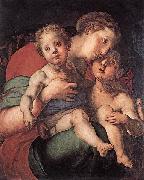 Jacopo Pontormo Madonna and Child with the Young St John oil on canvas